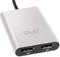 club3D CSV-1577 1 + 2 poorten DisplayPort-splitter Zwart