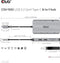 CLUB3D USB 3.2 Gen1 Type-C 8-in-1 hub with 2x HDMI, 2x USB-A, RJ45, SD/ Micro SD card slots and USB Type-C Female Port