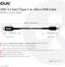CLUB3D USB 3.2 Gen1 Type-C naar Micro USB-kabel St./St. 1 meter