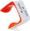 Clug Plus Fiets Clip voor de muur - Wit/Oranje