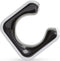 Clug Roadie Fiets Clip voor de muur - Wit/Zwart