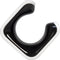 Clug Roadie Fiets Clip voor de muur - Wit/Zwart