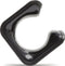 Clug Roadie Fiets Clip voor de muur - Zwart/Zwart
