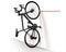 Clug Roadie Fiets Clip voor de muur - Zwart/Zwart