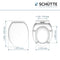 SCHÜTTE 10220 - WC-Bril - Duroplast - Antibacterieel - Soft Close - Wit
