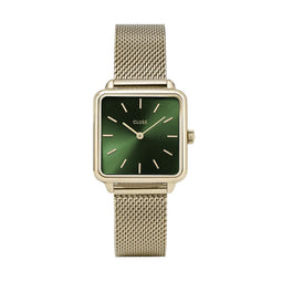 Cluse La Tétragone Mesh Green, Gold Colour