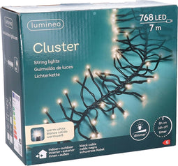 Cluster lights 768led 6m warm white | Lumineo 494696