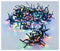 Clusterverlichting 192 led - Kerstverlichting- 1.4m - multicolor - Batterij - Lichtfuncties - Geheugen - Timer