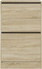 Schoenenkast 60x34x96,5 cm bewerkt hout sonoma eikenkleurig
