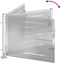 vidaXL - Poort - 100x75 - cm - roestvrij - staal