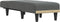 vidaXL - Chaise - longue - stof - donkergrijs