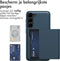 imoshion Hoesje Geschikt voor Samsung Galaxy S23 Hoesje - Ruimte voor 2 pasjes - imoshion Backcover met pasjeshouder - Donkerblauw
