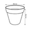 Elho Loft Urban Rond 50 - Bloempot - Waterreservoir - Wieltjes - Oker - 48.5 x H 44.5 cm
