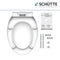 SCHÜTTE 10220 - WC-Bril - Duroplast - Antibacterieel - Soft Close - Wit