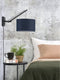 GOOD&MOJO Wandlamp Andes - Bamboe Zwart/Blauw - 50x32x45cm - Binnen Scandinavisch,Bohemian