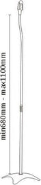 Audizio HTS10 - Luidspreker standaard - Verstelbaar 68-110cm - Set van 2