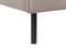 ARETTE - Tweepersoonsbed - Taupe - 180 x 200 cm - Fluweel
