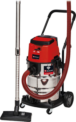 Einhell TP-VC 36/30 Li S Auto Solo - Accu Nat-/Droogzuiger - 30 L RVS reservoir - 150 mbar zuigkracht