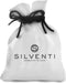 Silventi 921166010 Zilveren oorstekers - Rond 10mm Wit zirkonia Rhodium