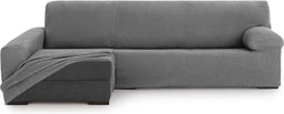 Hoes voor chaise longue met lange armleuning links Eysa THOR Donker grijs 170 x 110 x 310 cm