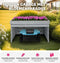 tectake® Garage voor robotmaaier Hortus - Houten behuizing - Weerbestendig - Beplantbaar dak - 84 x 78 x 46 cm