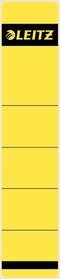 Rugetiket Leitz smal/kort 39x192mm zelfklevend geel - 10 stuks