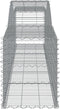 vidaXL - Schanskorven - 5 - st - gewelfd - 400x50x60/80 - cm - gegalvaniseerd - ijzer