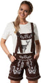 dressforfun Weißensee - Lederhose M - klassieke klederdrachtlook - bruin