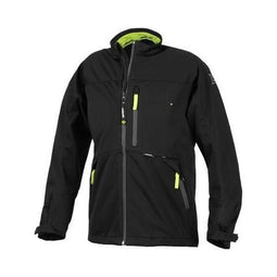 Imhoff Mid-Layer Jack 3L4WS - 3 laags rekbare tussenlaag - Ademend wind en waterdicht - Zwart met lime