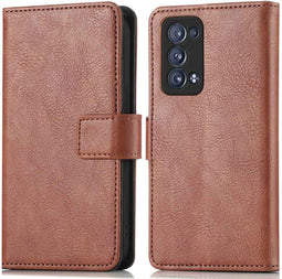 iMoshion Hoesje Geschikt voor Oppo Reno 6 Pro 5G Hoesje Met Pasjeshouder - iMoshion Luxe Bookcase - Bruin