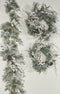 House of Seasons Hardy Kerstkrans - Ø50 cm - Dennentakjes met decoratie - Groen