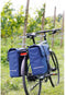 New Looxs Odense Double MIK - Dubbele Fietstas - Geschikt voor Elektrische Fietsen - 39 Liter - Donkerblauw