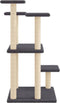 vidaXL - Krabpalen - met - platforms - 98,5 - cm - donkergrijs