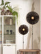 GOOD&MOJO Wandlamp Iguazu - Jute Zwart - Ø40cm - Binnen
