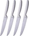 HI NATURE™ Steakmessen - Messenset RVS - 4x Vaatwasserbestendig 22cm - Zilver (4 stuks)