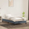 vidaXL - Bedframe - zonder - matras - 80x220 - cm - fluweel - donkergrijs