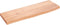 vidaXL - Wandschap - 60x20x2 - cm - behandeld - massief - eikenhout - lichtbruin