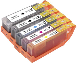 Renkforce RF-5655916 - Inktcartridge - Vervangt Canon PGI-570PGBK XL CLI-571BK XL CLI-571C XL CLI-571M XL CLI-571Y XL - Zwart Cyaan Magenta Geel (5-pack)