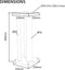 NorStone STYLUM MAX - Luidsprekerstandaards - 60 cm hoog - Wit