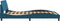 vidaXL - Bedframe - met - hoofdeinde - fluweel - blauw - 140x190 - cm