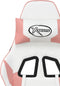 vidaXL - Gamestoel - kunstleer - wit - en - roze