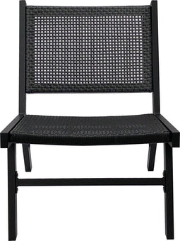 WOOOD Tuinfauteuil Puk - Aluminium - Zwart - 72x57x78