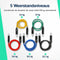 Hulser TPE Tubes Weerstandsbanden set - 12-delig - 4 tot 23 kg - Inclusief handvatten en deuranker