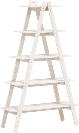 vidaXL - Opbergek - 5-laags - A-vorm - 110x40x180,5 - cm - massief - grenenhout