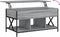 vidaXL - Salontafel - 100x55x50 - cm - bewerkt - hout - en - metaal - grijs - sonoma