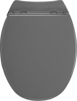 Allibert Serenity - Toiletbril - Soft close - Afklikbaar - Antibacterieel - Antraciet grijs (1 stuk)