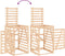 vidaXL - Containerberging - dubbel - massief - grenenhout