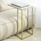 SoBuy FBT87-G - Bijzettafel - Gouden Frame - 48x61x30 cm