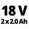 Einhell TP-CD 18/60 Li-i BL - Accu Klopboor-/Schroefmachine - Koolborstelloze motor 60 Nm - Incl. 39-delige bit-/borenset (2 stuks)