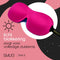 SMUG 3D Slaapmasker met Opbergzakje - 100% Verduisterend - Ergonomisch Oogmasker - Fel Roze